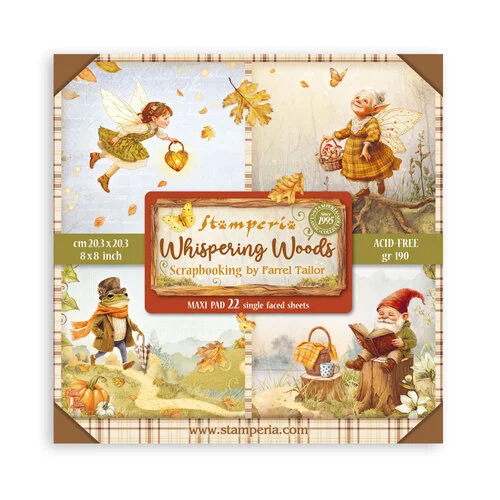 Stamperia - Whispering Woods Collection - 8 x 8 Paper Pad - Single Face 1 Stamperia - Whispering Woods Collection - 8 x 8 Paper Pad - Single Face