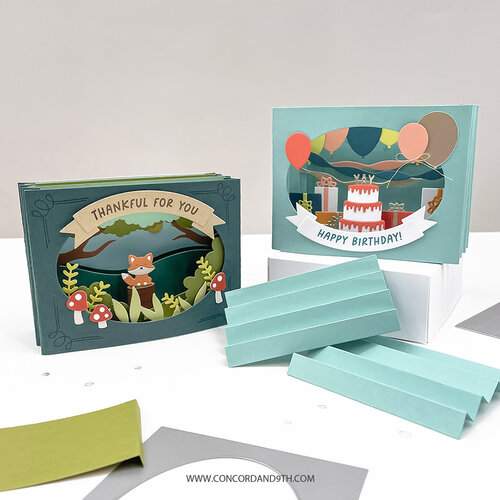 Concord and 9th - Dies - Accordion Card Base 3 Concord and 9th - Dies - Accordion Card Base