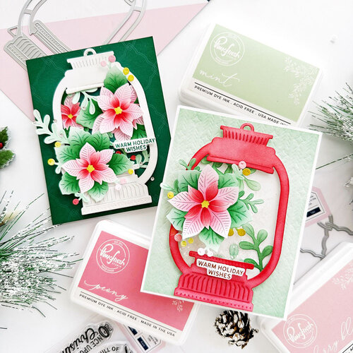 Pinkfresh Studio - Twinkle & Tradition Collection - Dies - Lantern Landscapes 3 Pinkfresh Studio - Twinkle & Tradition Collection - Dies - Lantern Landscapes