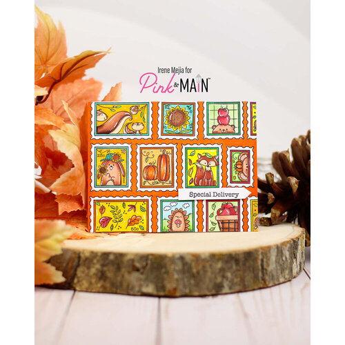 Pink and Main - Clear Photopolymer Stamps - Fall Postage 2 Pink and Main - Clear Photopolymer Stamps - Fall Postage