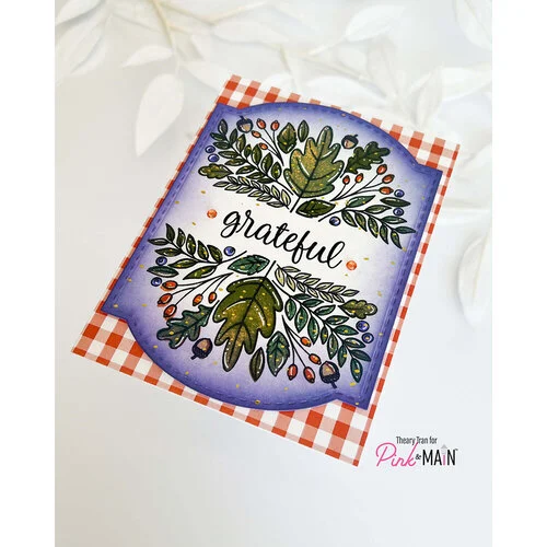 Pink and Main - 8.5 x 5.5 Paper Pack - Fall Gingham 3 Pink and Main - 8.5 x 5.5 Paper Pack - Fall Gingham