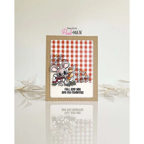Pink and Main - 8.5 x 5.5 Paper Pack - Fall Gingham 4 Pink and Main - 8.5 x 5.5 Paper Pack - Fall Gingham