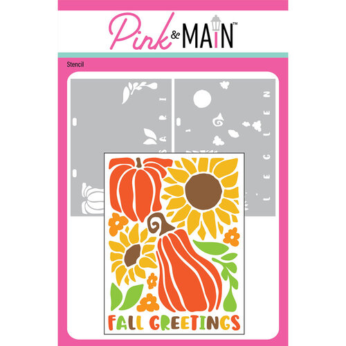 Pink and Main - Stencils - Fall Greetings 1 Pink and Main - Stencils - Fall Greetings