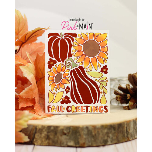 Pink and Main - Stencils - Fall Greetings 2 Pink and Main - Stencils - Fall Greetings