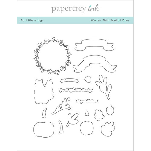 Papertrey Ink - Metal Dies - Fall Blessings 1 Papertrey Ink - Metal Dies - Fall Blessings