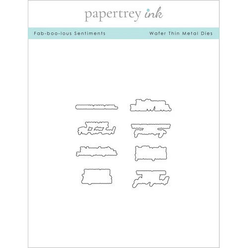 Papertrey Ink - Metal Dies - Fab-Boo-Lous Sentiments 1 Papertrey Ink - Metal Dies - Fab-Boo-Lous Sentiments