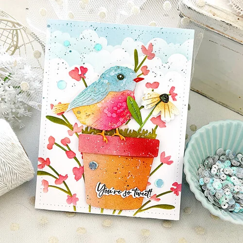 Papertrey Ink - Metal Dies - Perfectly Potted