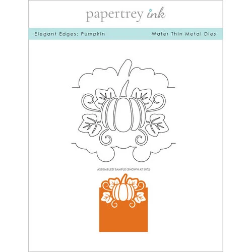 Papertrey Ink - Metal Dies - Elegant Edges - Pumpkin 1 Papertrey Ink - Metal Dies - Elegant Edges - Pumpkin