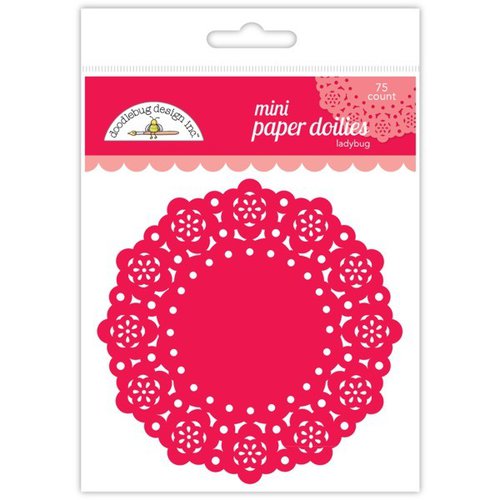 Doodlebug Design - Paper Doilies - Mini - Ladybug 1 Doodlebug Design - Paper Doilies - Mini - Ladybug
