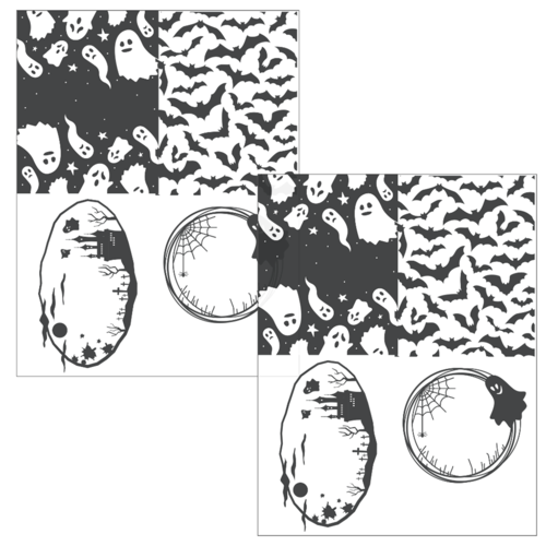 Brutus Monroe - Monroe Manor Collection - Acetate Sheets - Ghastly Frames 1 Brutus Monroe - Monroe Manor Collection - Acetate Sheets - Ghastly Frames