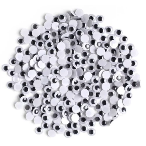 Cousin DIY - Paste-On Wiggle Eyes - 7mm - 286 Pieces