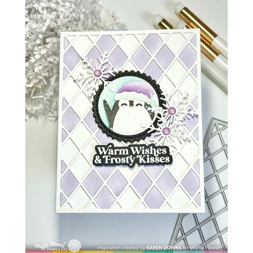 Waffle Flower Crafts - Craft Dies - Rhombus Panel 3 Waffle Flower Crafts - Craft Dies - Rhombus Panel