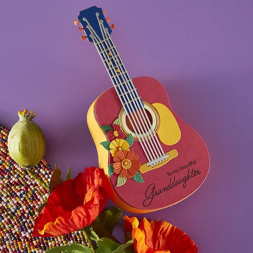 Spellbinders - Bibi's Musical Notes Collection - Etched Dies - Majestic Guitar