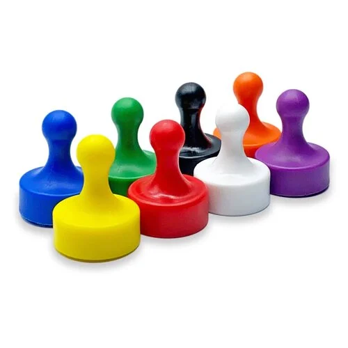 Glassboard Studio - Pawn-Shaped Neodymium Magnets - Multi-Color - 8 Pack 1 Glassboard Studio - Pawn-Shaped Neodymium Magnets - Multi-Color - 8 Pack