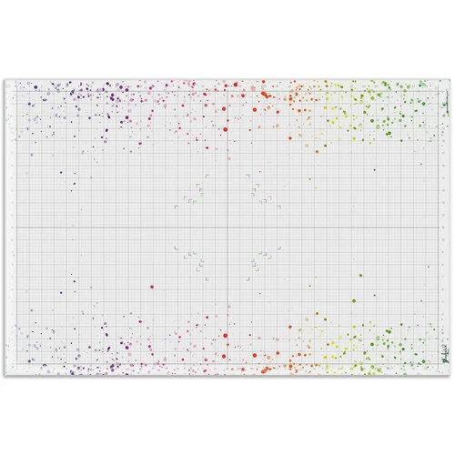 Glassboard Studio - 24 x 36 Magnetic Glass Craft Mat - Color Burst