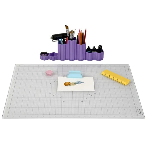 Glassboard Studio - 18 x 24 Magnetic Glass Craft Mat - True White