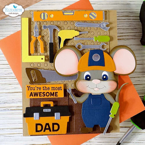 Elizabeth Craft Designs - Living It Up Collection - Dies - Construction Accessories