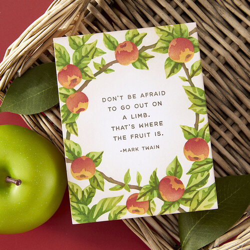 Hero Arts - I Pick You Collection - Color Layering Stencils - Apple Frame