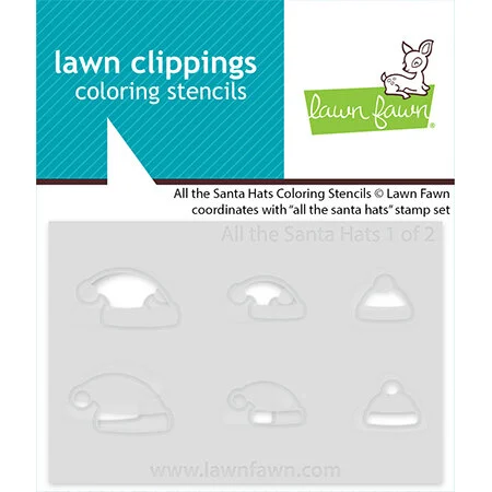 Lawn Fawn - Coloring Stencils - All The Santa Hats