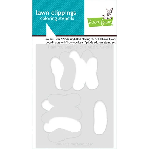 Lawn Fawn - Coloring Stencils - How You Bean Pickle Add-On