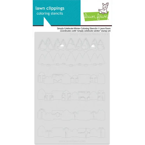 Lawn Fawn - Coloring Stencils - Simply Celebrate Winter 1 Lawn Fawn - Coloring Stencils - Simply Celebrate Winter