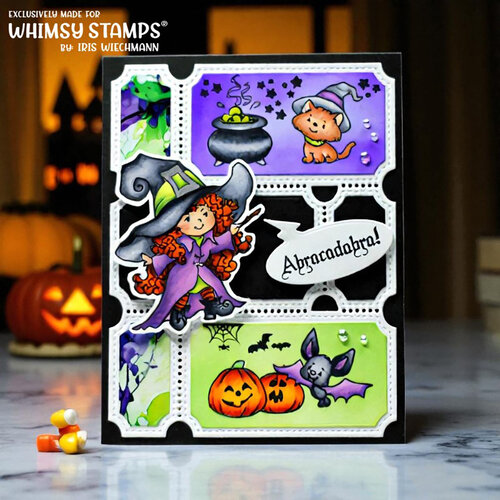 Whimsy Stamps - Clear Photopolymer Stamp Set - Halloween Tricks