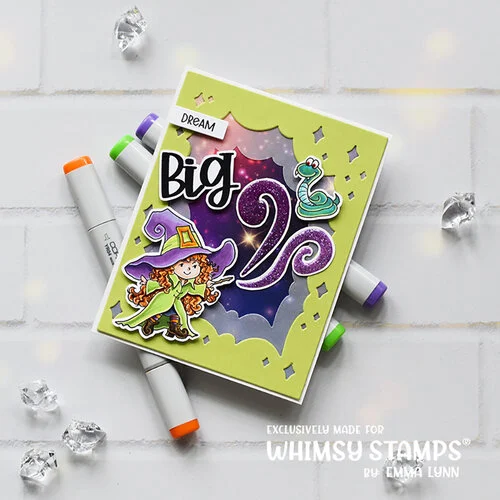 Whimsy Stamps - Clear Photopolymer Stamp Set - Halloween Tricks 3 Whimsy Stamps - Clear Photopolymer Stamp Set - Halloween Tricks