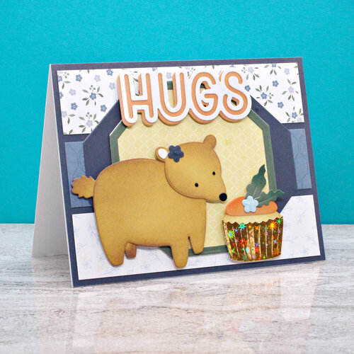 Scrapbook.com - Cozy Autumn Critter Dies- Hedgehog, Fox, Bear