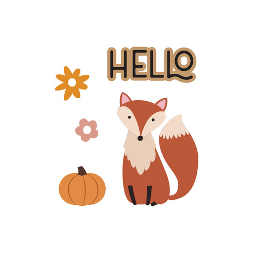 Scrapbook.com - Cozy Autumn Critter Dies- Hedgehog, Fox, Bear