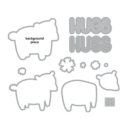 Scrapbook.com - Cozy Autumn Critter Dies- Hedgehog, Fox, Bear