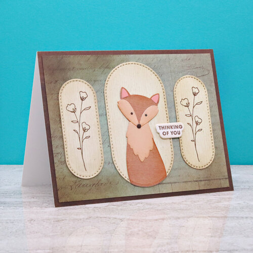 Scrapbook.com - Cozy Autumn Critter Dies- Hedgehog, Fox, Bear