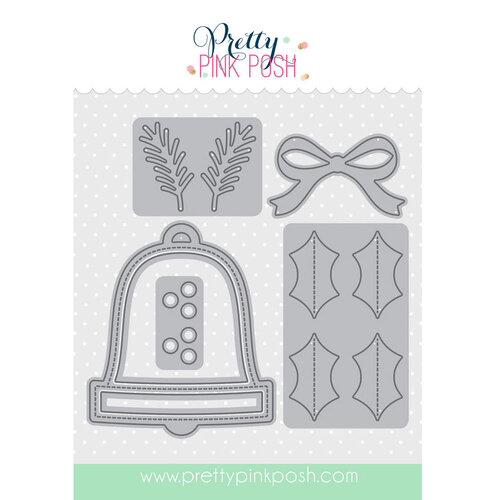 Pretty Pink Posh - Dies - Christmas Bell Shaker 1 Pretty Pink Posh - Dies - Christmas Bell Shaker