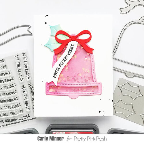 Pretty Pink Posh - Dies - Christmas Bell Shaker 6 Pretty Pink Posh - Dies - Christmas Bell Shaker