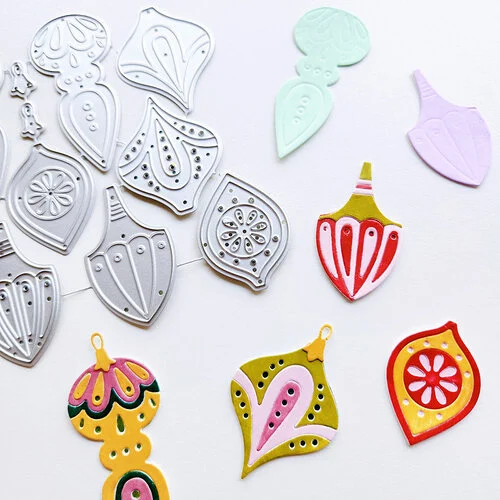 Catherine Pooler Designs - Night Before Christmas Collection - Dies - Shiny Brites 2 Catherine Pooler Designs - Night Before Christmas Collection - Dies - Shiny Brites