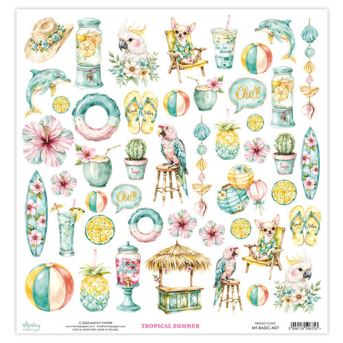 Mintay Papers - 12 x 12 Single Sided Paper - Elements - Tropical Summer