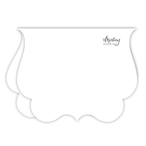 Mintay Papers - Bracket Card Base - White 1 Mintay Papers - Bracket Card Base - White