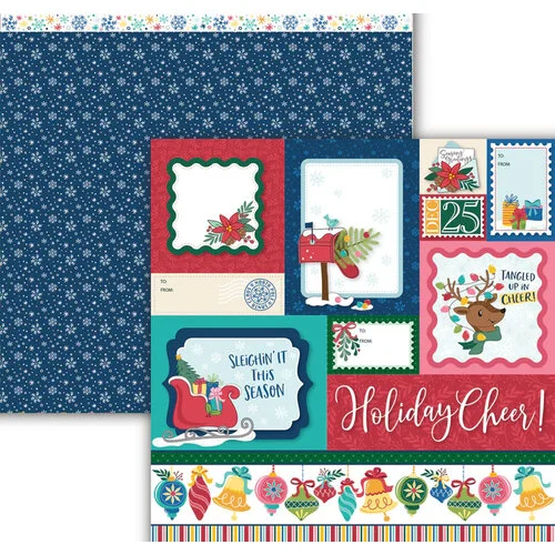 Dare 2B Artzy - 12 x 12 Double Sided Paper - Trimmed With Cheer