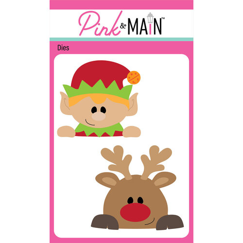 Pink and Main - Dies - Deer and Elf Peeker