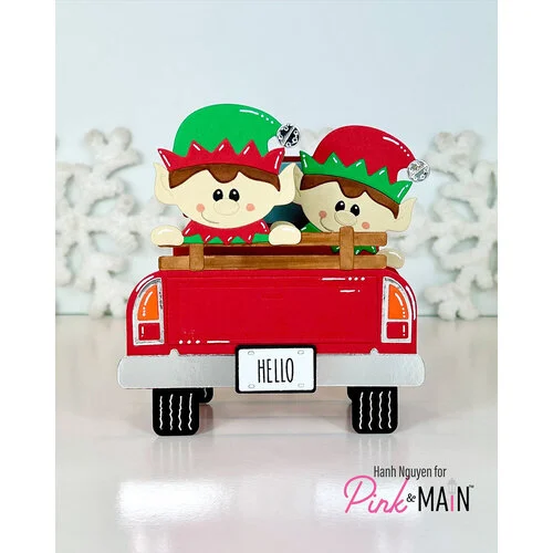 Pink and Main - Dies - Deer and Elf Peeker