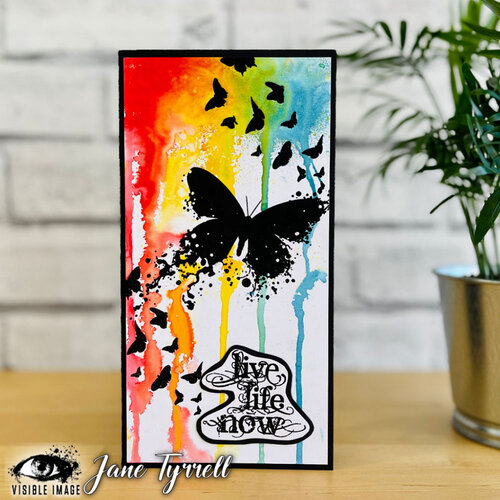 Visible Image - 6 x 6 Stencil - Butterfly Ink