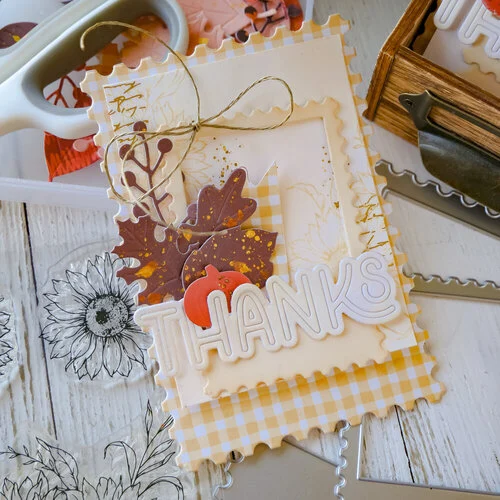 Scrapbook.com - Vintage Fall Bundle - Dies and Stamps