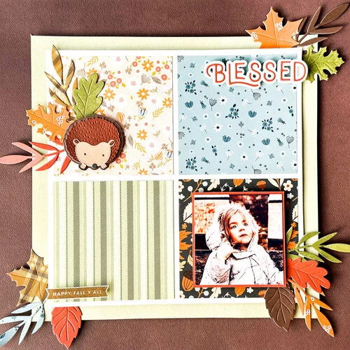 Scrapbook.com - Vintage Fall Bundle - Dies and Stamps