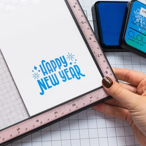 Scrapbook.com - Clear Photopolymer Stamp Set - Happy New Year 2 Scrapbook.com - Clear Photopolymer Stamp Set - Happy New Year