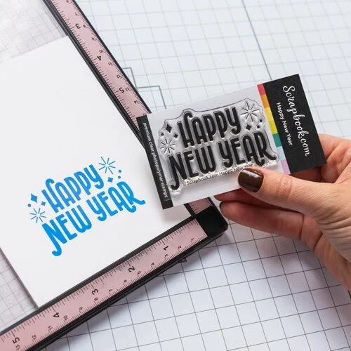 Scrapbook.com - Clear Photopolymer Stamp Set - Happy New Year 3 Scrapbook.com - Clear Photopolymer Stamp Set - Happy New Year