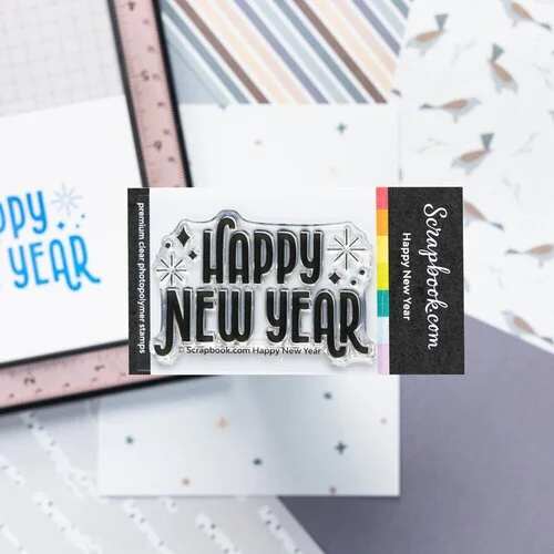 Scrapbook.com - Clear Photopolymer Stamp Set - Happy New Year 4 Scrapbook.com - Clear Photopolymer Stamp Set - Happy New Year