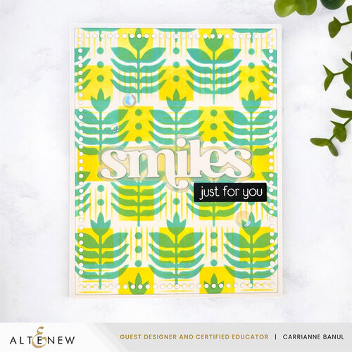 Altenew - Stencil - Checkerboard Tiles Background