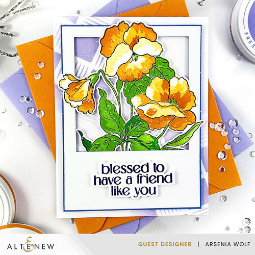 Altenew - Stencil - Checkerboard Tiles Background