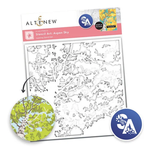 Altenew - Layering Stencils - Aspen Sky