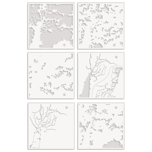 Altenew - Layering Stencils - Aspen Sky