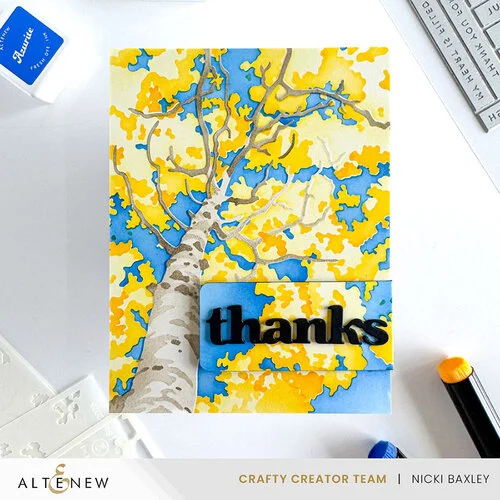 Altenew - Layering Stencils - Aspen Sky